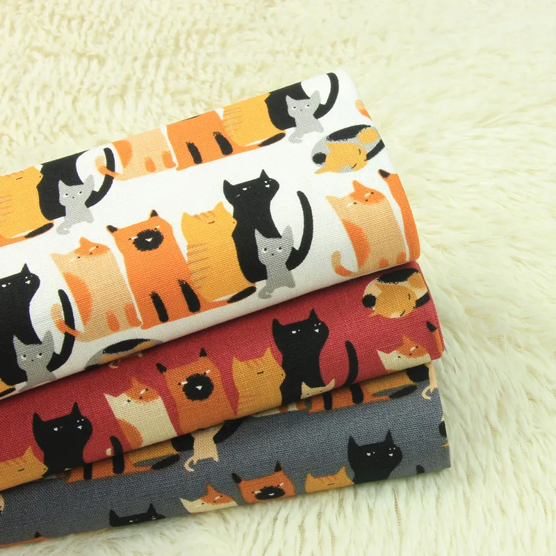 half yard import cotton linen retro fabric Japanese cartoon cat print handmade DIY patchwork mouth gold package bag cloth A751
half yard import cotton linen retro fabric Japanese cartoon cat print handmade DIY patchwork mouth gold package bag cloth A751