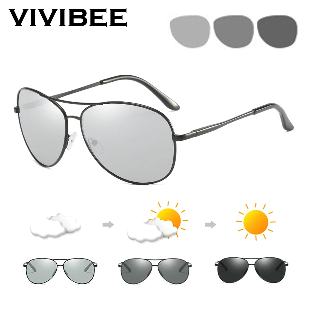 Солнцезащитные очки VIVIBEE мужские/женские поляризационные авиаторы с