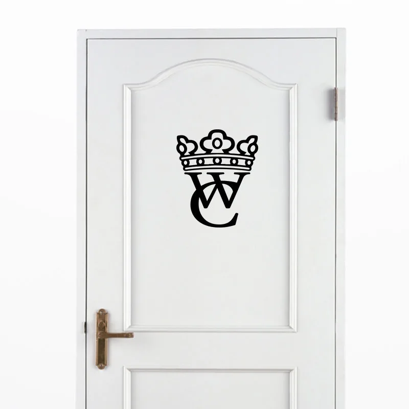Creative WC bathroom Door sticker Crown decoration vinyl adesivos de paredes home decor decals waterproof poster wall stickers
Creative WC bathroom Door sticker Crown decoration vinyl adesivos de paredes home decor decals waterproof poster wall stickers