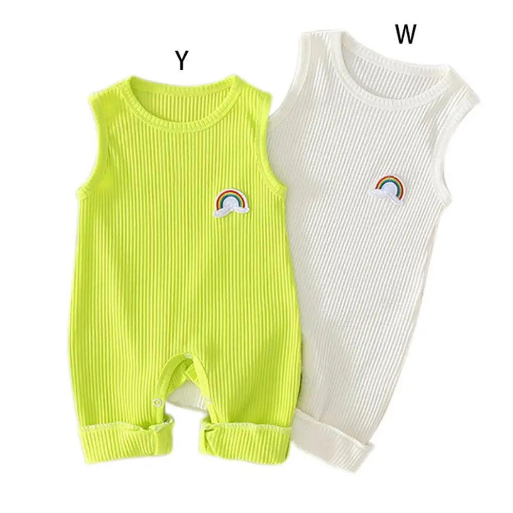 Fashion Infant Baby Girls Rainbow Print Sleeveless Kids Boys Casual Bodysuit Jumpsuit Newborn Clothes
Fashion Infant Baby Girls Rainbow Print Sleeveless Kids Boys Casual Bodysuit Jumpsuit Newborn Clothes
