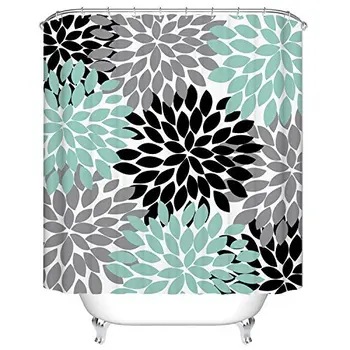Black Grey Green Dahlia floral Shower Curtain - Polyester Fabric Bathroom Curtain home decoration
Black Grey Green Dahlia floral Shower Curtain - Polyester Fabric Bathroom Curtain home decoration