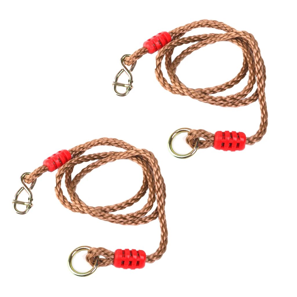 MagiDeal 1 Pair Adjustable Swing Rope for Tree Swing Beam Swing Outdoor Toy Accessory 1.8M