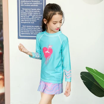 Girls Kids Two Piece Round-Neck Rash Guard UV Sun Protection Swimsuit UPF 50+ Sun Protection Swim Shirt Skirts 5 to 11 Years
Girls Kids Two Piece Round-Neck Rash Guard UV Sun Protection Swimsuit UPF 50+ Sun Protection Swim Shirt Skirts 5 to 11 Years