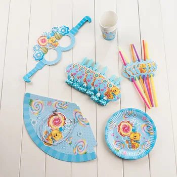 New 36pcs/lot of little bear theme party supplies for children birthday party party supplies, for six people set
New 36pcs/lot of little bear theme party supplies for children birthday party party supplies, for six people set
