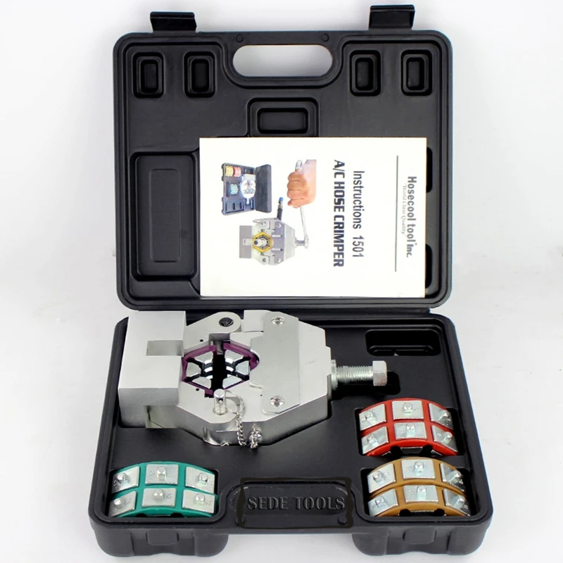 IBOSAD Manual A/C Hose Crimper Kit Automotive Air Conditioning Repaire Tools 71550 Hose Crimping Tool
IBOSAD Manual A/C Hose Crimper Kit Automotive Air Conditioning Repaire Tools 71550 Hose Crimping Tool