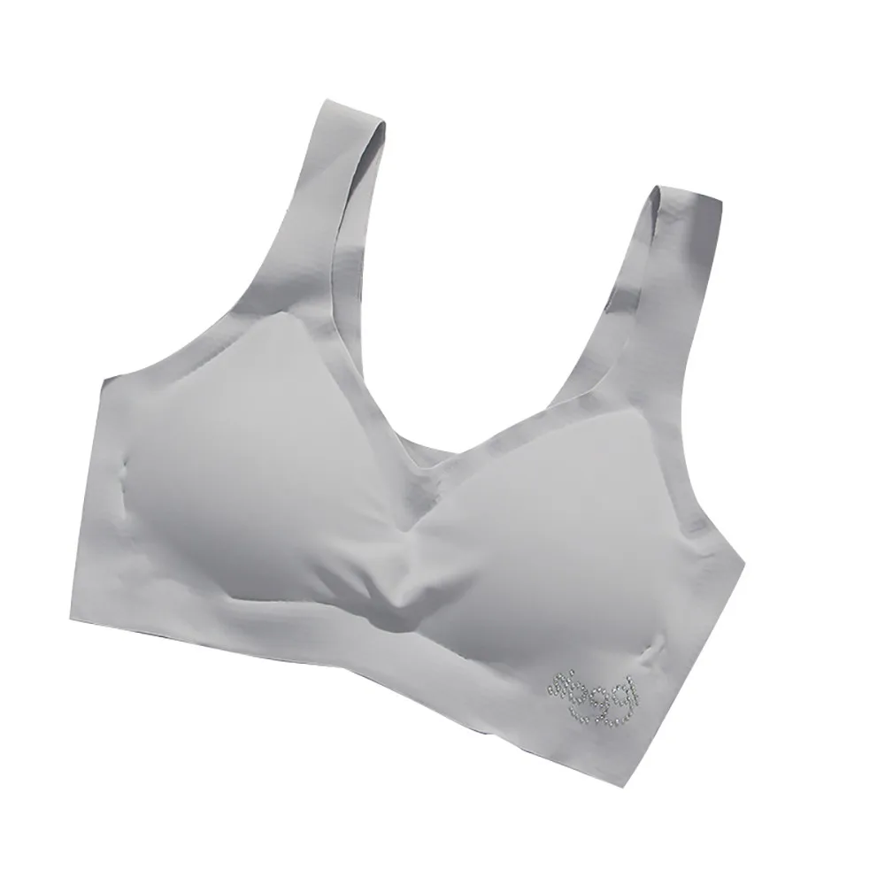 Summer Cool Bra Ice Silk Trackless Vest Women Solid Color Without Steel Rim Bra Home Wear Sleep Bra Ladies Seamless Tops /PT
Summer Cool Bra Ice Silk Trackless Vest Women Solid Color Without Steel Rim Bra Home Wear Sleep Bra Ladies Seamless Tops /PT