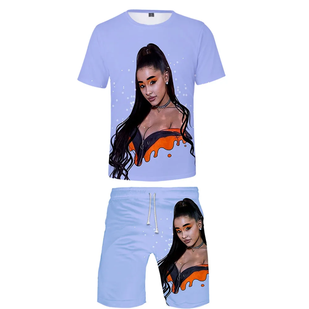 Ariana Grande 3D jogging homme two piece set Women/Men 2 Piece Set tracksuit Summer T Shirt+Shorts Casual Streetwear Clothes
Ariana Grande 3D jogging homme two piece set Women/Men 2 Piece Set tracksuit Summer T Shirt+Shorts Casual Streetwear Clothes