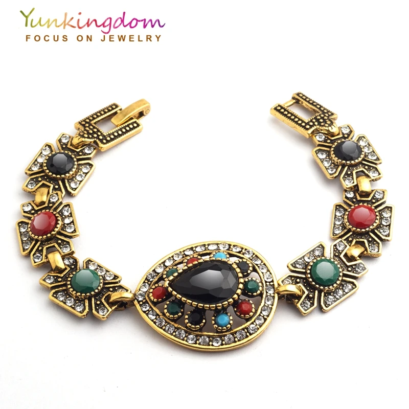Yunkingdom Charm Black Stones Hand catenary Gold Color Trendy Bracelets For Women Good Gifts YUN0664
Yunkingdom Charm Black Stones Hand catenary Gold Color Trendy Bracelets For Women Good Gifts YUN0664