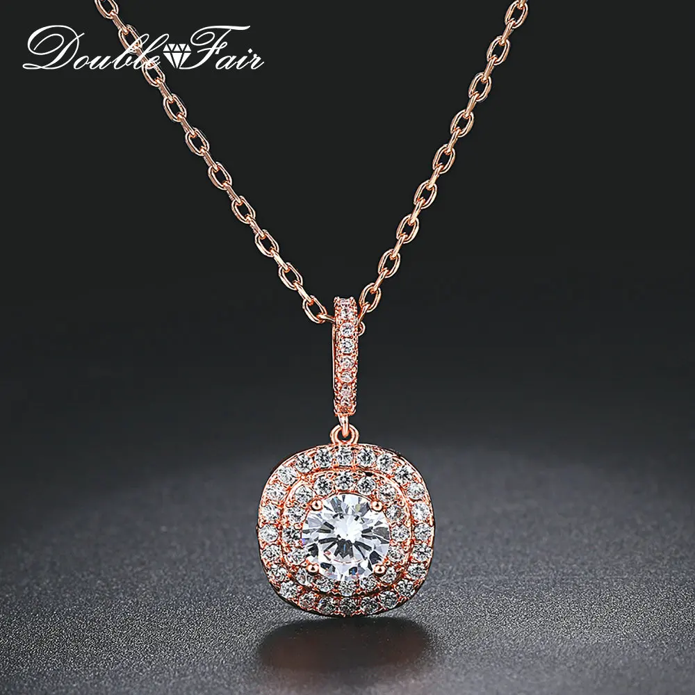 Double Fair 2019 New Chain Necklace Pendant Women Gift 7 Color Styles CZ Crystal Stone Round Fashion Jewelry Necklace DFN610M
Double Fair 2019 New Chain Necklace Pendant Women Gift 7 Color Styles CZ Crystal Stone Round Fashion Jewelry Necklace DFN610M
