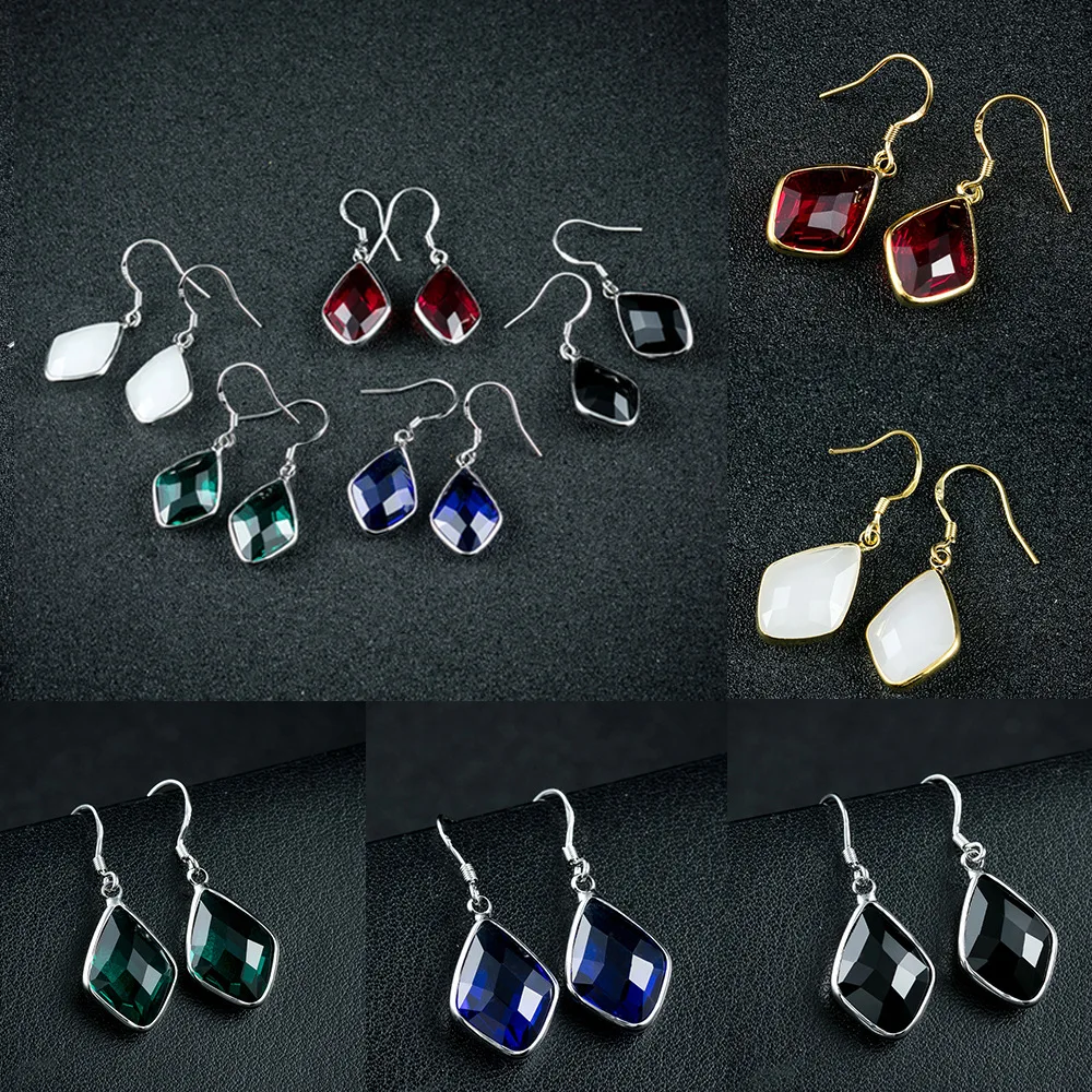 Hainon Simple Silver Color Square Dangle Earrings Big Green Cubic Zircon Wedding Engagement Gold Color Earrings For Women
Hainon Simple Silver Color Square Dangle Earrings Big Green Cubic Zircon Wedding Engagement Gold Color Earrings For Women