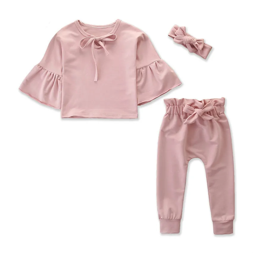 Girls Clothes Set Baby Girls Set Spring Solid Outfits Children Clothes 3 Pcs Girls Clothes 6 Years Back To School Outfit Pink 
Girls Clothes Set Baby Girls Set Spring Solid Outfits Children Clothes 3 Pcs Girls Clothes 6 Years Back To School Outfit Pink