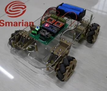 Official smarian omni wheel suspension intelligent car platform from DIY Crawler Tracked Model Robotic Base
Official smarian omni wheel suspension intelligent car platform from DIY Crawler Tracked Model Robotic Base
