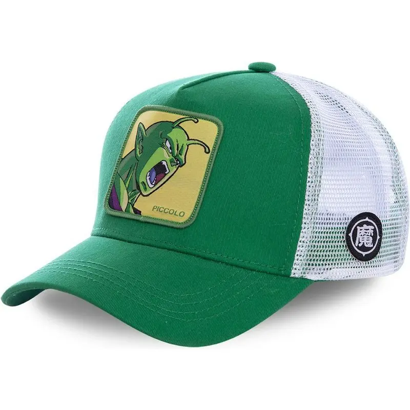 

New Dragon Ball Mesh Hat Piccolo Baseball Cap High Quality Curved Brim Snapback Cap Gorras Casquette Trucker Hat Dropshipping