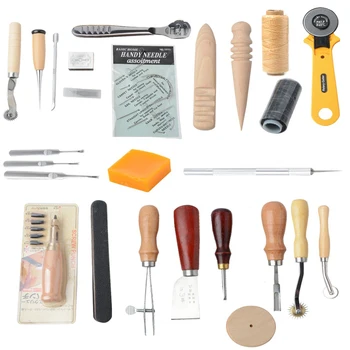 Leather Craft Tools Kit 36 PCS Personalizing Stitching Punch Carving Work Saddle Diy Hand Sewing Leathercraft Accessories
Leather Craft Tools Kit 36 PCS Personalizing Stitching Punch Carving Work Saddle Diy Hand Sewing Leathercraft Accessories