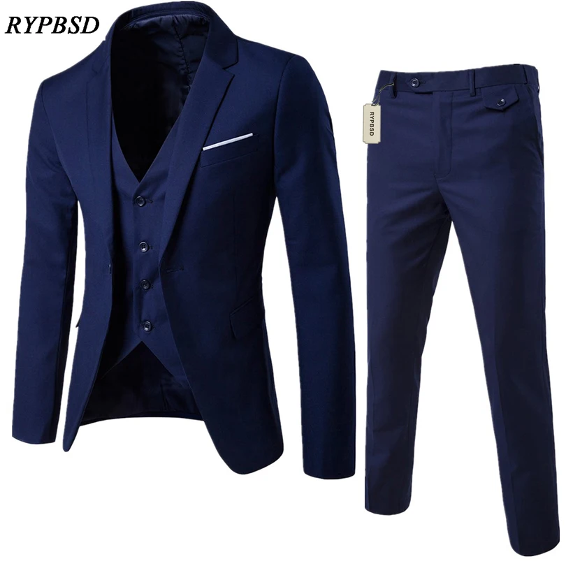 2019 Famous Brand Mens Suits Wedding Groom Plus Size 6XL 3 Pieces(Jacket+Vest+Pant) Slim Fit Casual Tuxedo Suit Male
2019 Famous Brand Mens Suits Wedding Groom Plus Size 6XL 3 Pieces(Jacket+Vest+Pant) Slim Fit Casual Tuxedo Suit Male
