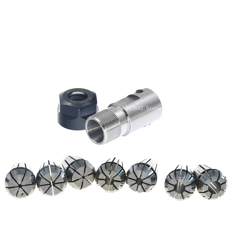7pcs High Carbon Steel ER11 Spring Collet 4/5/6/7/8,1/4,1/8mm with 5mm ER11A Extension Rod Motor Shaft Holder
7pcs High Carbon Steel ER11 Spring Collet 4/5/6/7/8,1/4,1/8mm with 5mm ER11A Extension Rod Motor Shaft Holder