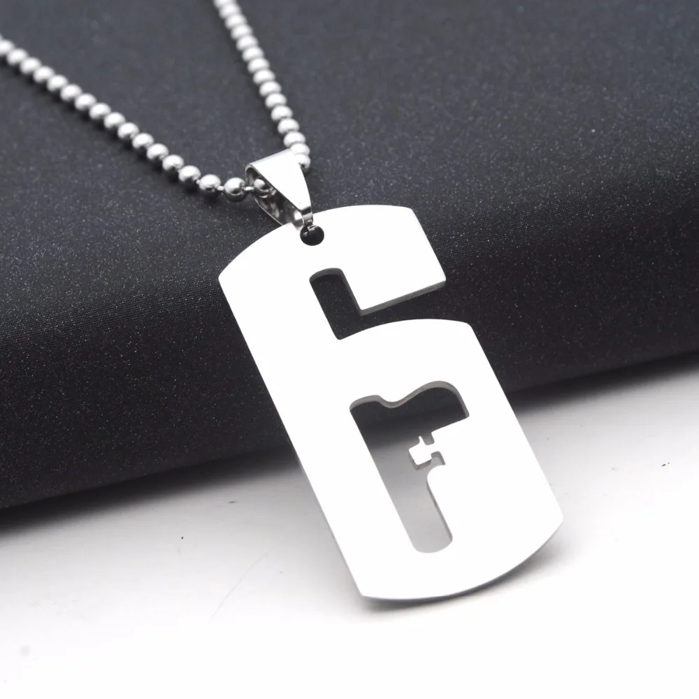 Game Rainbow 6 Siege Necklaces for Best Friends Tom Clancy's Rainbow Women Necklace Titanium Cool Men Jewelry
Game Rainbow 6 Siege Necklaces for Best Friends Tom Clancy's Rainbow Women Necklace Titanium Cool Men Jewelry