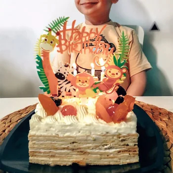Cute Safari/Jungle Themed Happy Birthday Letters Cake Topper Lion Zoo Pattern Cake Flags for Kids Favors Party Cake Decorations
Cute Safari/Jungle Themed Happy Birthday Letters Cake Topper Lion Zoo Pattern Cake Flags for Kids Favors Party Cake Decorations