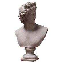 1 pc cabeça americana retratos busto mini estátua de gesso michelangelo buonarroti decoração para casa resina arte & artesanato esboço prática(China)