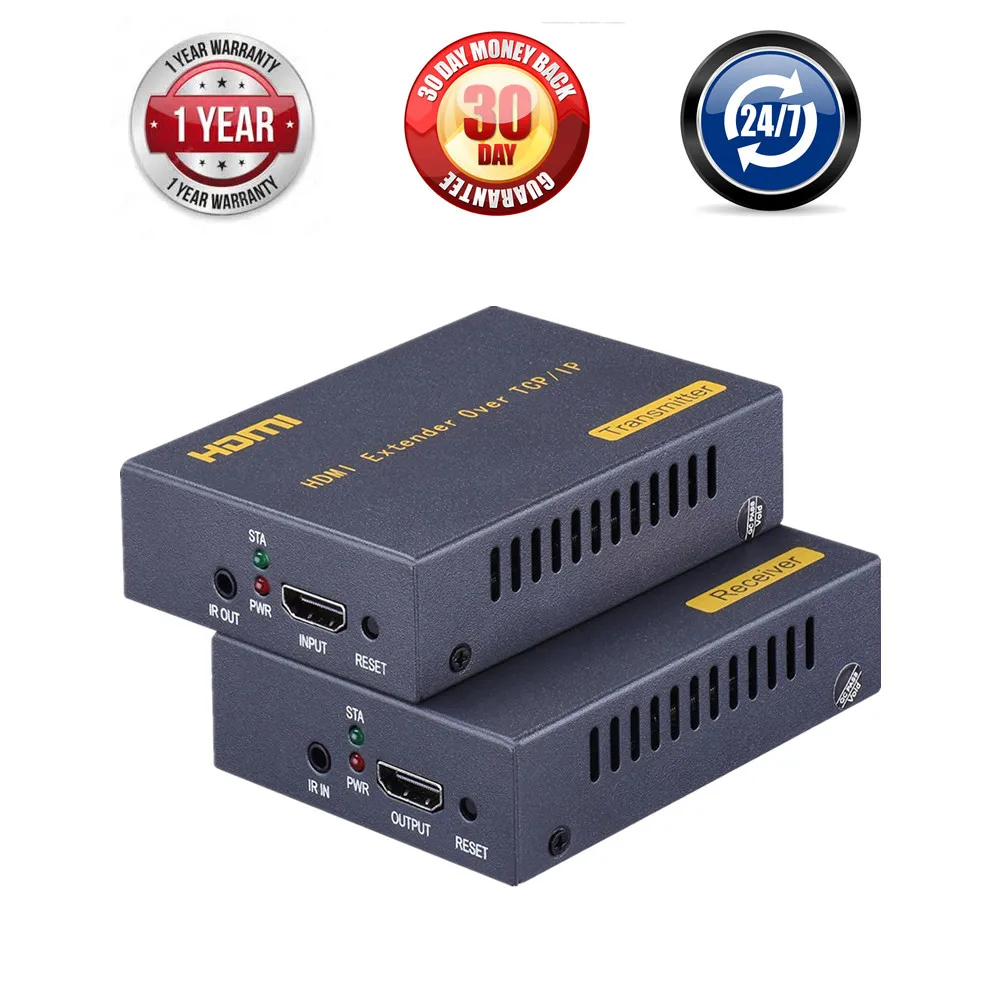 ZY-DT103A HDMI Extender Over IP/TCP UTP/STP CAT5 CAT5e CAT6 Extensor HDMI IR Rj45 LAN Network Support 1080P 150m Extension HDMI
ZY-DT103A HDMI Extender Over IP/TCP UTP/STP CAT5 CAT5e CAT6 Extensor HDMI IR Rj45 LAN Network Support 1080P 150m Extension HDMI