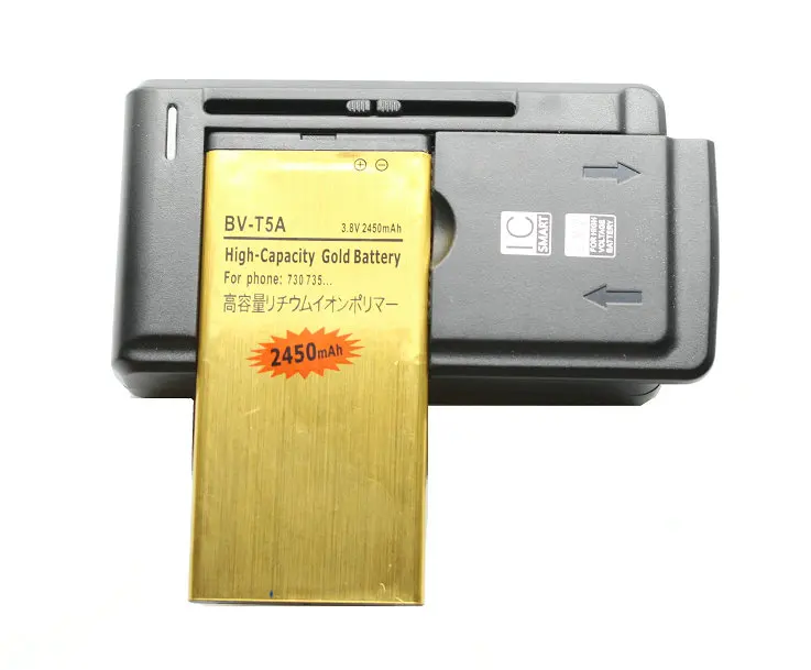 Фото Seasonye 1x 2450mAh BV-T5A / BVT5A BV T5A Replacement Battery + Universal Charger For Nokia Lumia 730 735 738 RM1038 RM1040 | Мобильные