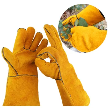 1Pair Unisex Long Pruning Gloves Faux Leather Rose Thorn Gardening Gloves Breathable Protector Gloves Gray Yellow
1Pair Unisex Long Pruning Gloves Faux Leather Rose Thorn Gardening Gloves Breathable Protector Gloves Gray Yellow