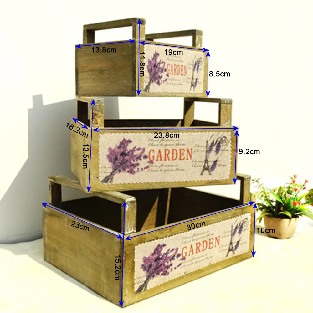 3pc/set Wooden Storage Box With Handles flower basket Organizer Small Objects Container Rectangle Lavender pattern Holder Decor
3pc/set Wooden Storage Box With Handles flower basket Organizer Small Objects Container Rectangle Lavender pattern Holder Decor