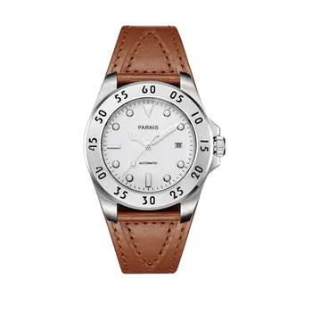 Parnis 43mm black/white dial Sapphire Glass 21 jewels miyato mechanical Automatic mens Watch
Parnis 43mm black/white dial Sapphire Glass 21 jewels miyato mechanical Automatic mens Watch