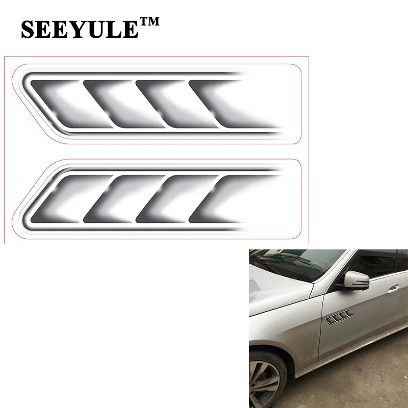 1 set SEEYULE New Arrival 3D Air Vent Style Car Sticker Engine Hood Cover Bonnet Sticker Decoration for Car SUV
1 set SEEYULE New Arrival 3D Air Vent Style Car Sticker Engine Hood Cover Bonnet Sticker Decoration for Car SUV