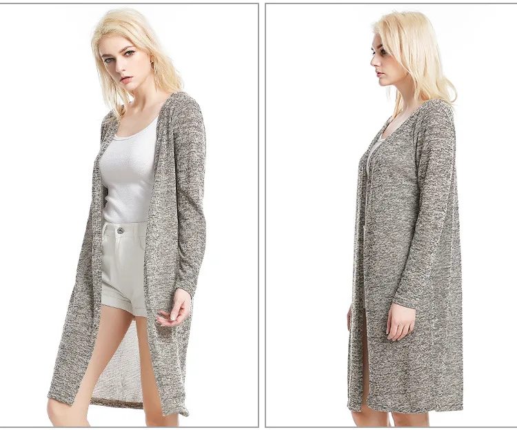 2018 spring new women's thin knit cardigan Europe and the United States loose large size shawl jacket sunscreen clothing (5)
