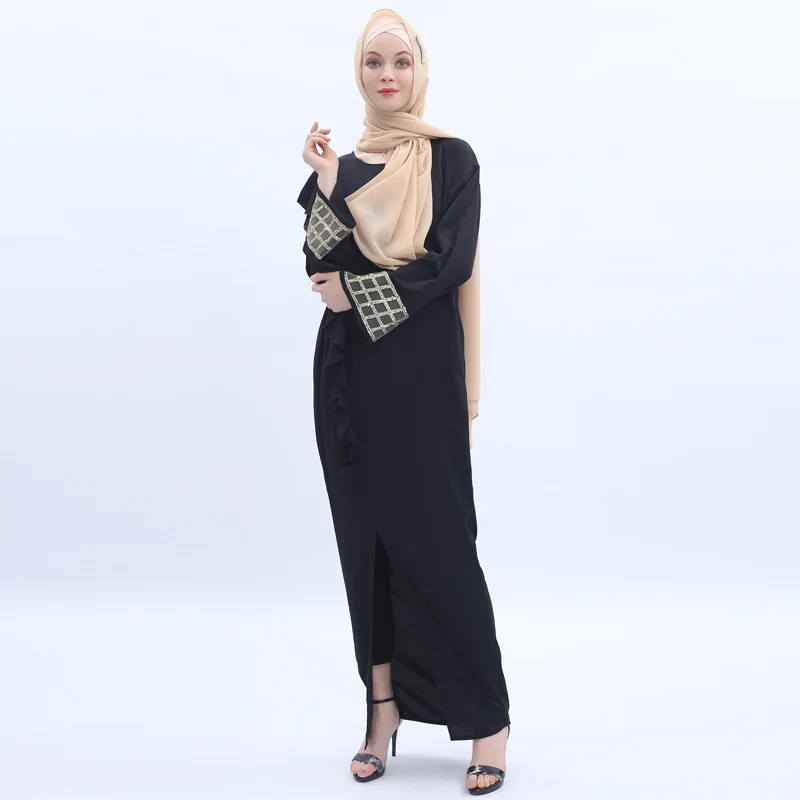 Elegant Muslim Sequins Abaya Split Dress Maxi Cardigan Kimono Long Robe Gowns Jubah Middle East Eid Ramadan Islamic Vestidos
Elegant Muslim Sequins Abaya Split Dress Maxi Cardigan Kimono Long Robe Gowns Jubah Middle East Eid Ramadan Islamic Vestidos