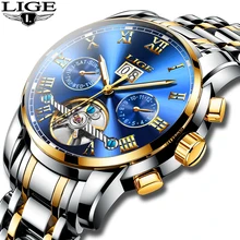 LIGE Mens Business Mechanical Watches Men's Brand Luxury Waterproof Automatic Watch Men All Steel Date Week Tourbillon Clock+Box
LIGE Mens Business Mechanical Watches Men's Brand Luxury Waterproof Automatic Watch Men All Steel Date Week Tourbillon Clock+Box