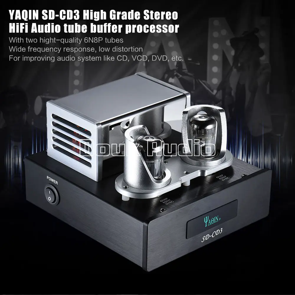 YAQIN SD-CD3 Stereo Tube Preamplifier Signal Upgrade Buffer Processor HiFi Preamp for CD/DVD Player
YAQIN SD-CD3 Stereo Tube Preamplifier Signal Upgrade Buffer Processor HiFi Preamp for CD/DVD Player