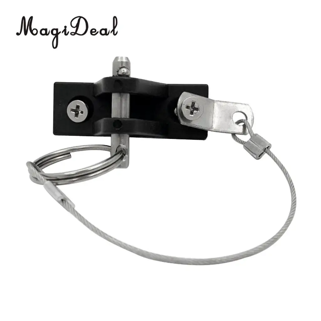 MagiDeal Nylon Kayak Canoe Dinghy Marine Boat Deck Hinge Mount with Stainless Steel Split Ring, Quick Release Pin, Lanyard