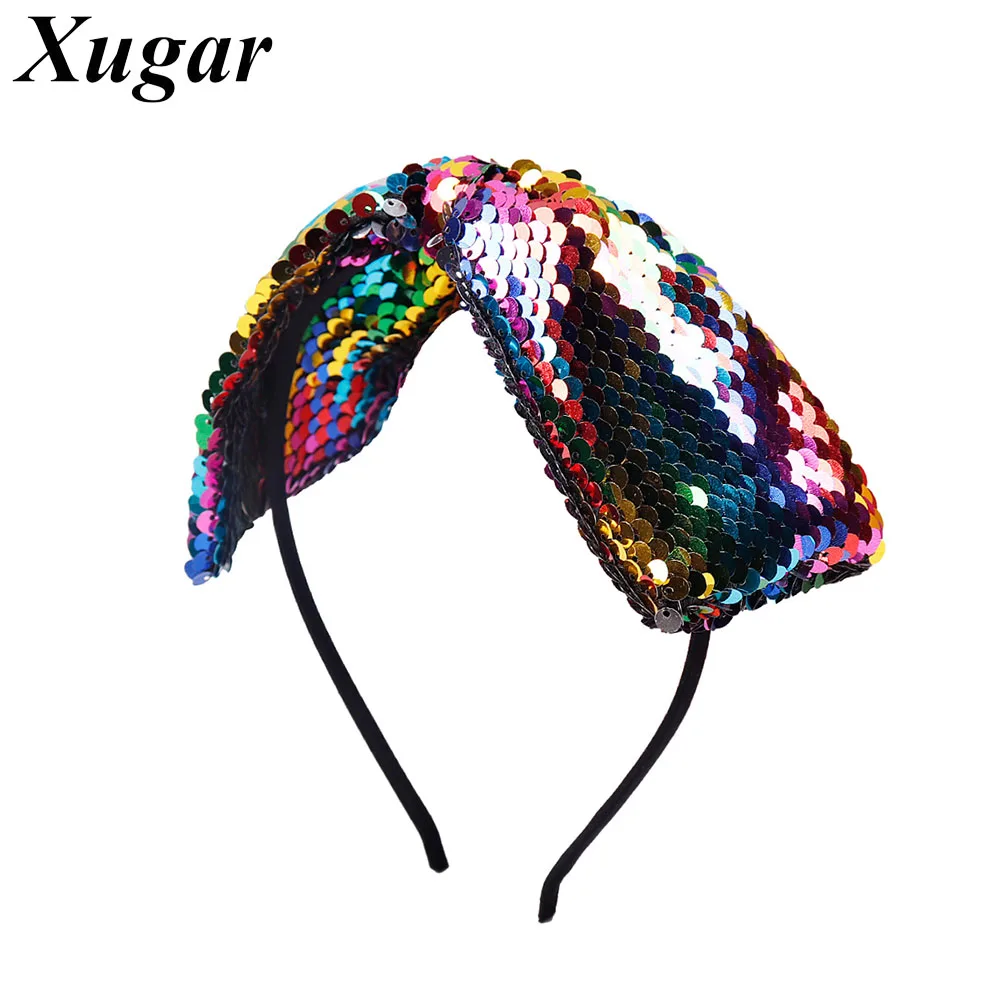 Fashion Women Reversible Sequin Hairband For Girls Rainbow Boutique Mermaid Headbands Female Hair Accessories
Fashion Women Reversible Sequin Hairband For Girls Rainbow Boutique Mermaid Headbands Female Hair Accessories