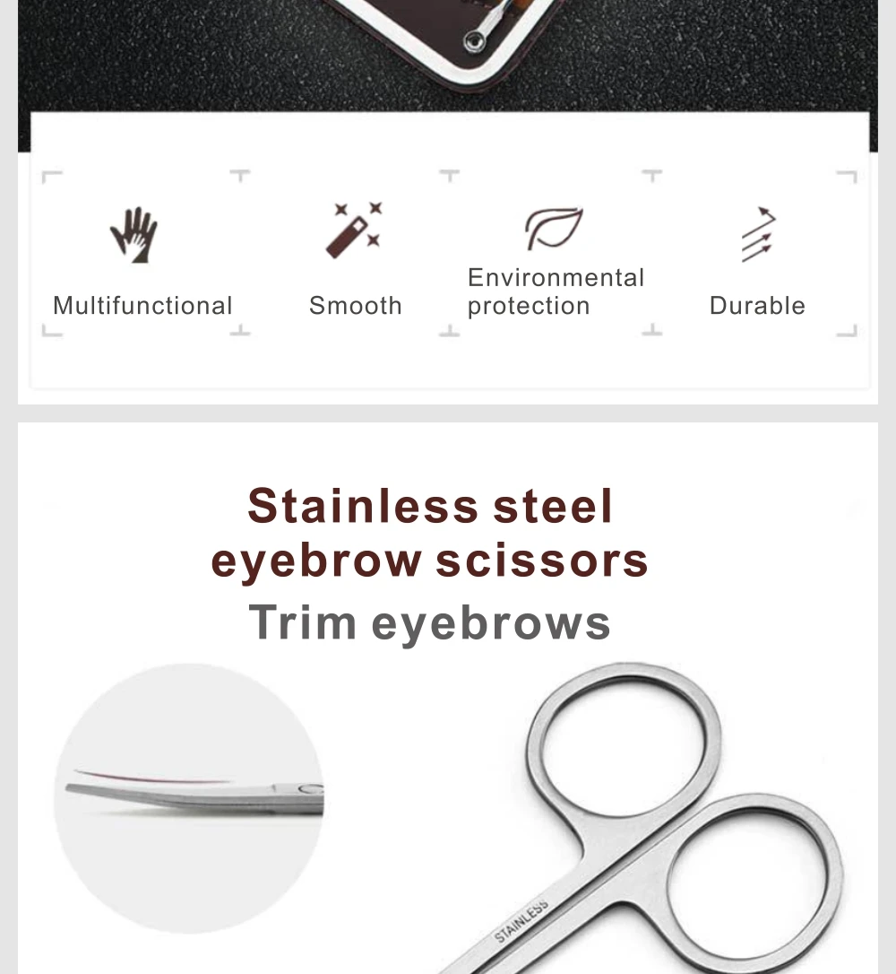 13 Piece Manicure Profeesional Tool Pedicure Sets Steel Nail Clipper Trimming Scissor Cuticle Polished File Kit 13 Piece Manicure Profeesional Tool Pedicure Sets Steel Nail Clipper Trimming Scissor Cuticle Polished File Kit