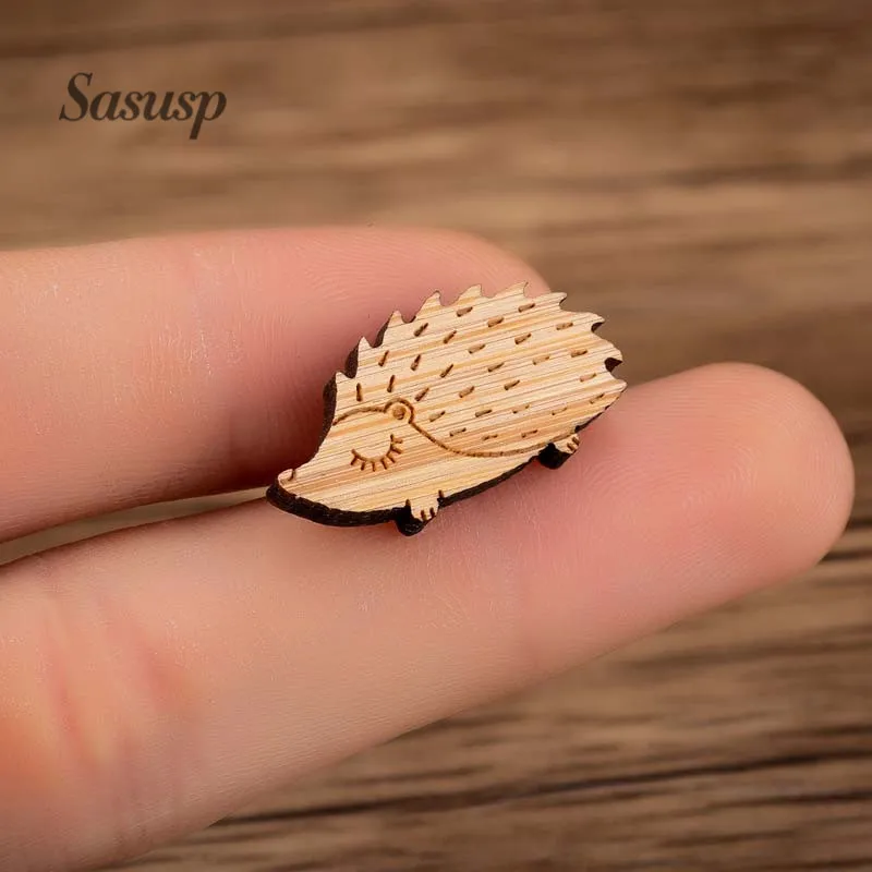 Sasusp Cute Hedgehog Brooch Wooden Porcupine Animal Pins For Women and Kids Kawaii Accessory Jewelry Friendship Gift
Sasusp Cute Hedgehog Brooch Wooden Porcupine Animal Pins For Women and Kids Kawaii Accessory Jewelry Friendship Gift