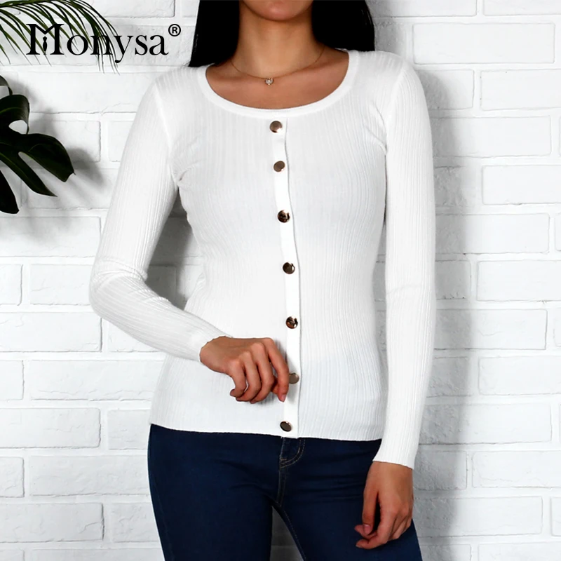 Button Knitted Sweaters Fashion 2018 Women Autumn Clothes Long Sleeve Sweaters And Pullovers Women Casual Jumpers White Black
Button Knitted Sweaters Fashion 2018 Women Autumn Clothes Long Sleeve Sweaters And Pullovers Women Casual Jumpers White Black