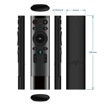 50pcs Voice Control Fly Air Mouse For Gyro Sensing Game, 2.4GHz Wireless Microphone Remote Control For Smart TV,Android Box PC
50pcs Voice Control Fly Air Mouse For Gyro Sensing Game, 2.4GHz Wireless Microphone Remote Control For Smart TV,Android Box PC