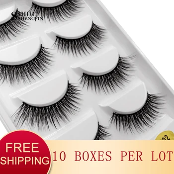 SHIDISHANGPIN 10 boxes wholesale false eyelashes natural long mink lashes 3d volume fake eyelashes hand made makeup lash G702
SHIDISHANGPIN 10 boxes wholesale false eyelashes natural long mink lashes 3d volume fake eyelashes hand made makeup lash G702