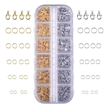 Jewelry Findings Kit Lobsters Clasps and Jump Rings for Jewelry Making, 1104 Pieces with Box
Jewelry Findings Kit Lobsters Clasps and Jump Rings for Jewelry Making, 1104 Pieces with Box