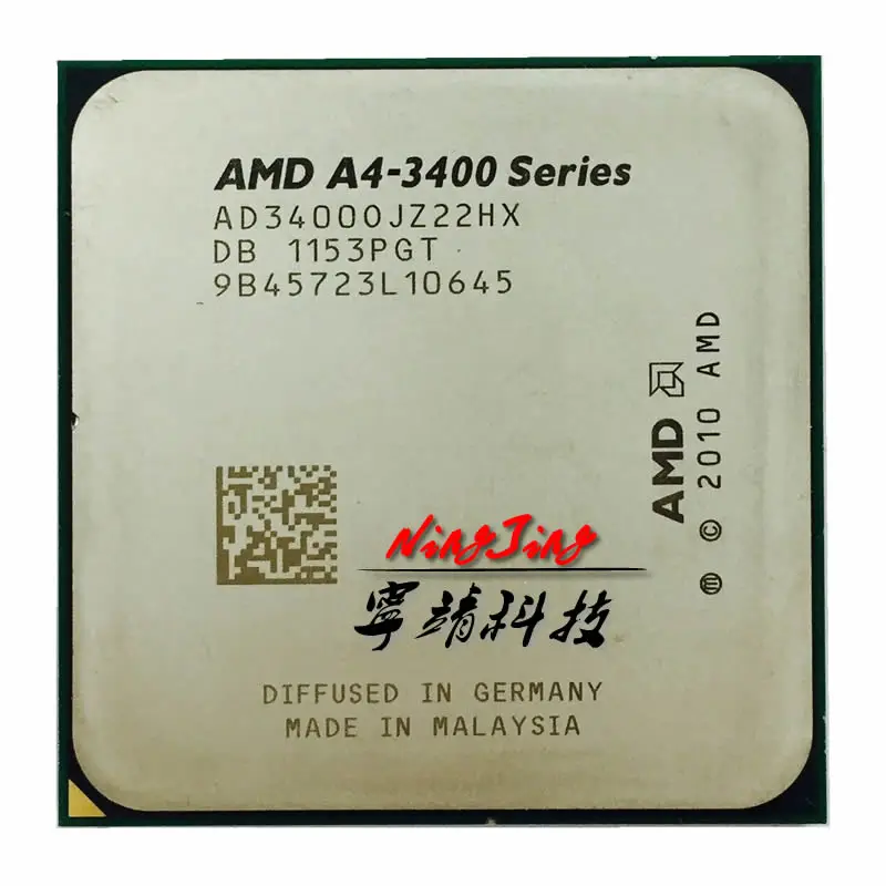 AMD A4-Series A4-3400 A4 3400 2.7 GHz dual-core CPU Processor AD3400OJZ22GX Socket FM1
AMD A4-Series A4-3400 A4 3400 2.7 GHz dual-core CPU Processor AD3400OJZ22GX Socket FM1