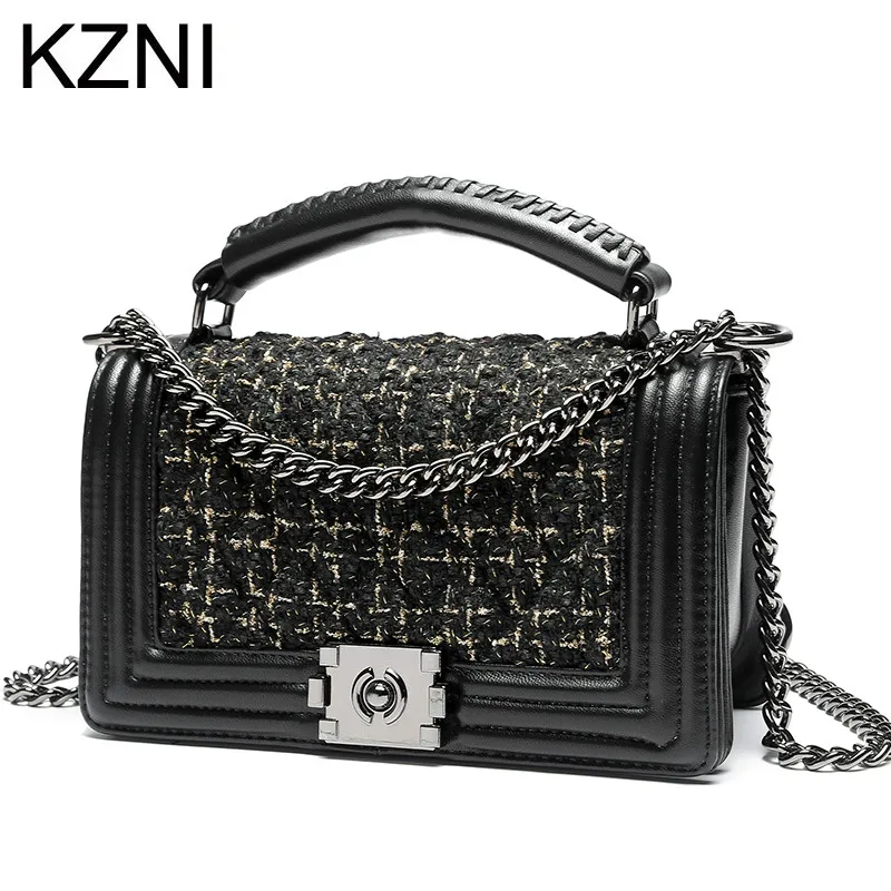KZNI Genuine Leather Luxury Handbags Women Bags Designer Women Leather Handbags Classic Flap Bags for Girls Sac a Main 9080-2
KZNI Genuine Leather Luxury Handbags Women Bags Designer Women Leather Handbags Classic Flap Bags for Girls Sac a Main 9080-2