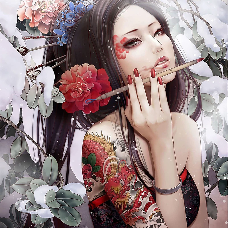 Chinese Style geisha Full 5d diy round diamond painting cross stitch picture round diamond embroidery kits mosaic pattern gift
Chinese Style geisha Full 5d diy round diamond painting cross stitch picture round diamond embroidery kits mosaic pattern gift