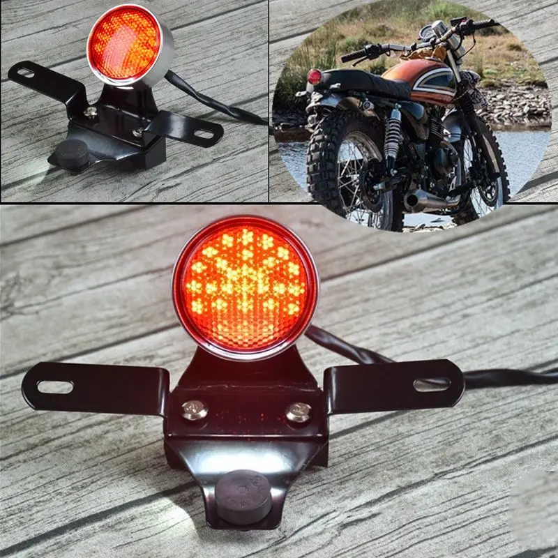 GN retro motorcycle cafe race modified universal CNC aluminum alloy LED Tail License Plate Rear Light Round Break Stop Lamp
GN retro motorcycle cafe race modified universal CNC aluminum alloy LED Tail License Plate Rear Light Round Break Stop Lamp