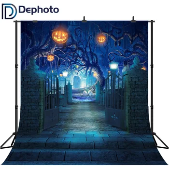 DePhoto Mysterious Forest Old Trees Halloween Backdrop Pumpkin Lanterns Black Cats Kids Children Night Party Photo Background
DePhoto Mysterious Forest Old Trees Halloween Backdrop Pumpkin Lanterns Black Cats Kids Children Night Party Photo Background