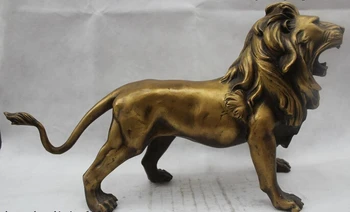 wholesale factory 12"China Folk Pure Bronze Lucky excellent beautiful Lifelike Lion Statue
wholesale factory 12"China Folk Pure Bronze Lucky excellent beautiful Lifelike Lion Statue