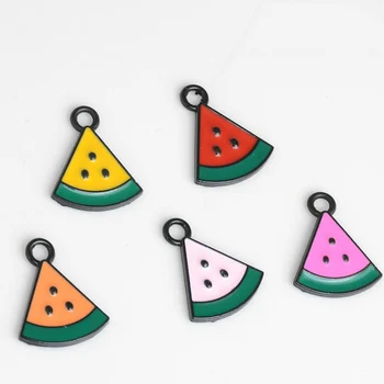Wholesale 100PCs 15*19MM Summer Fruit Watermelon Piece Pendant Charms Enamel Metal Bracelet Charm Ornament Accessory Findings
Wholesale 100PCs 15*19MM Summer Fruit Watermelon Piece Pendant Charms Enamel Metal Bracelet Charm Ornament Accessory Findings