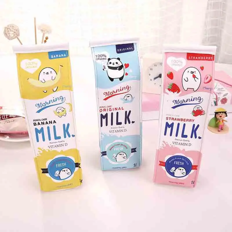 Cartoon Morning Milk PU Leather Pencil Case Stationery Storage Organizer Bag School Office Supply Escolar
Cartoon Morning Milk PU Leather Pencil Case Stationery Storage Organizer Bag School Office Supply Escolar