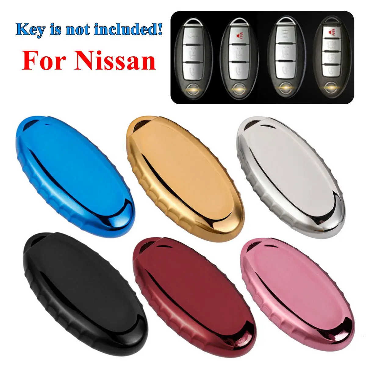 Car Styling Remote Soft TPU Key Case Cover Car Styling For 3/4/5 button Nissan Sylphy Teana Tiida X-Trail Tidda Livida Qashqai
Car Styling Remote Soft TPU Key Case Cover Car Styling For 3/4/5 button Nissan Sylphy Teana Tiida X-Trail Tidda Livida Qashqai